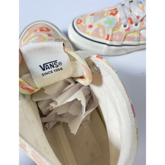 VANS Sk8-Hi Tapered Floral Women's Canvas Sneaker Skate Size 7 Eco Cush 500714 - Picture 8 of 14